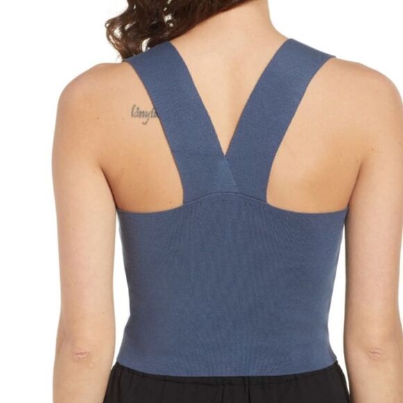 Navy bandage crop top - Picture 6 of 9